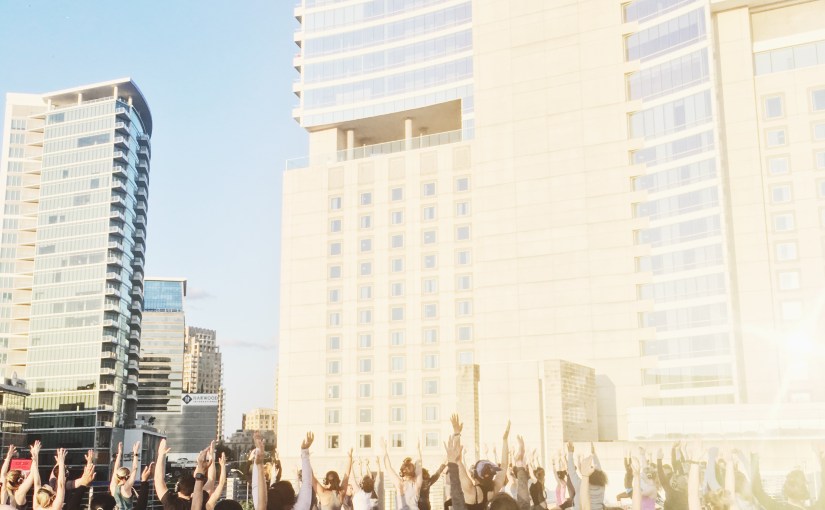 Covering a Rooftop Yoga Party with My&nbsp;Bestie