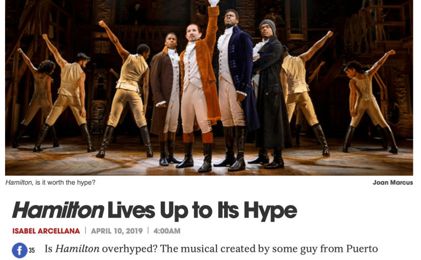 Got Paid to Let Hamilton Blow My&nbsp;Mind